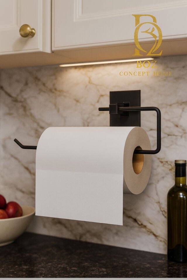 Ömür Boyu Paslanmaz Yapışkanlı Rulo Kağıtlık, Kağıt Havluluk Banyo Düzenleyici