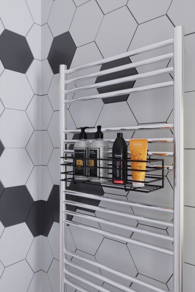 Hazneli Banyo  Aksesuar Makyaj  Kozmetik Sabunluk  Havlupan Banyo Düzenleyici Banyo Rafı